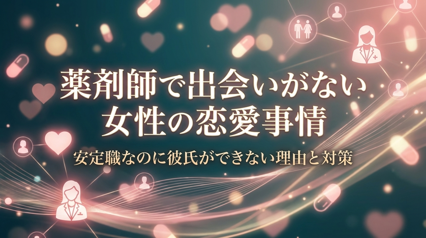 薬剤師で出会いがない女性の恋愛事情｜安定職なのに彼氏ができない理由と対策