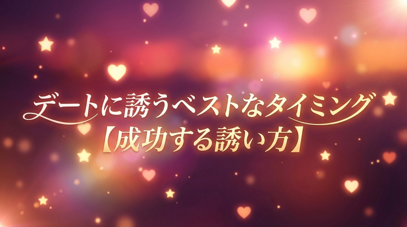 デートに誘うベストなタイミング【成功する誘い方】