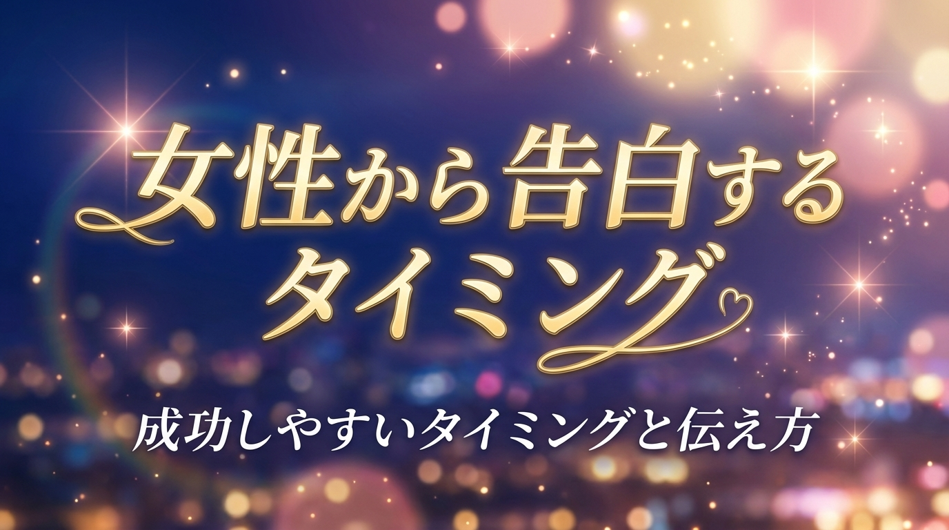 女性から告白するタイミング｜成功しやすいタイミングと伝え方