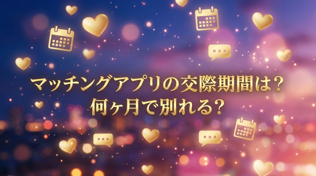 マッチングアプリの交際期間は？何ヶ月で別れる？