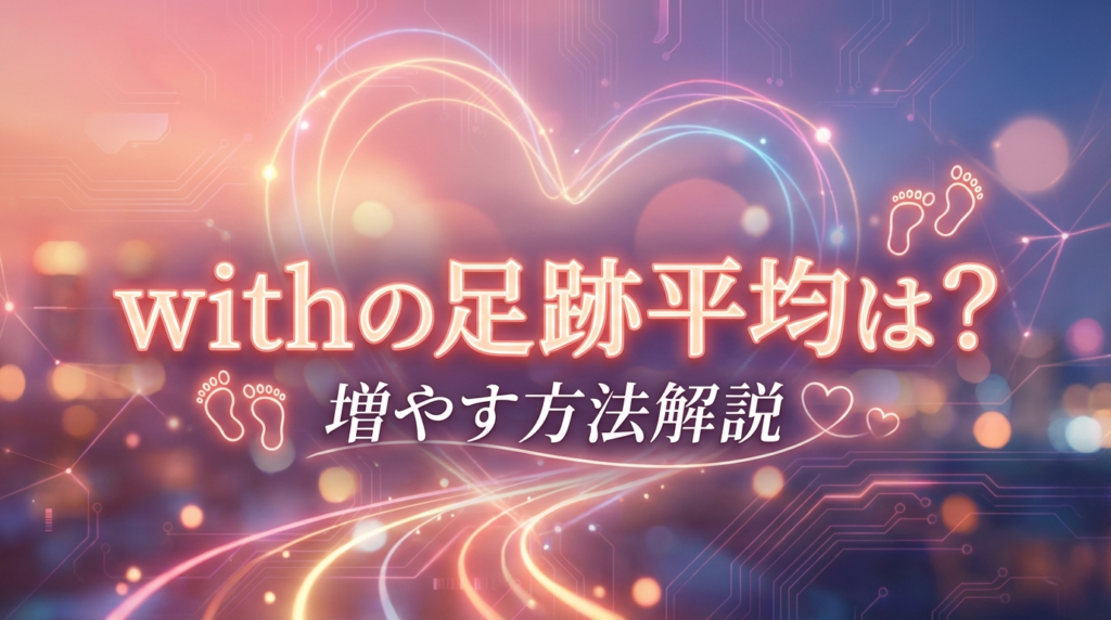 withの足跡平均は？増やす方法解説